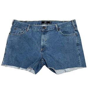 Barkley Jensen High Rise Womens Cut Off Shorts 42” 22 Classic Raw Hem